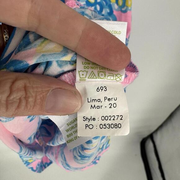 Lilly Pulitzer Dress small S pink resortwear beach preppy colorful summer modest - Picture 6 of 7